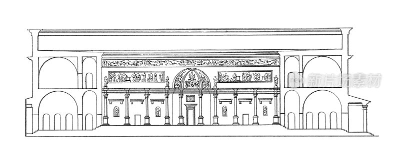 赫库兰尼姆剧院|仿古建筑插图